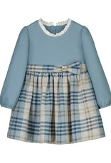 Mayoral Blue Bell Plaid Dress
