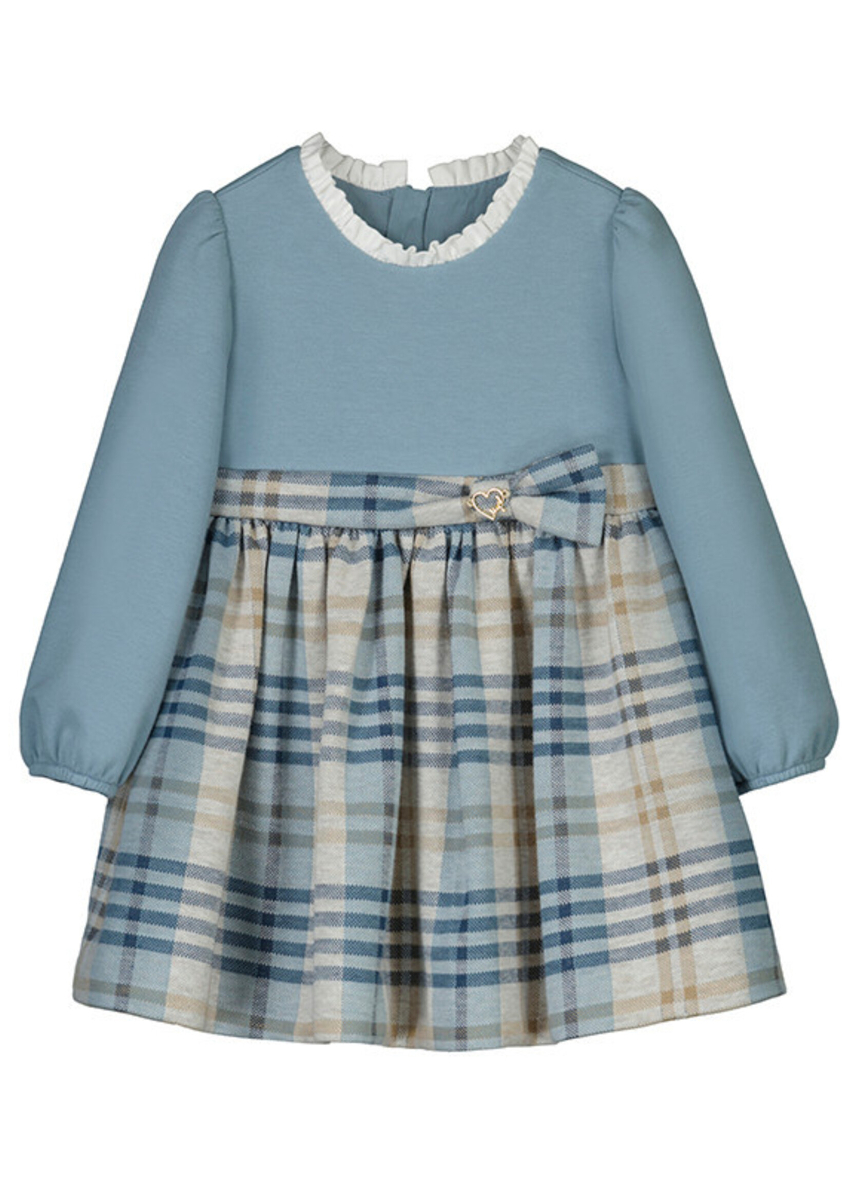 Mayoral Blue Bell Plaid Dress