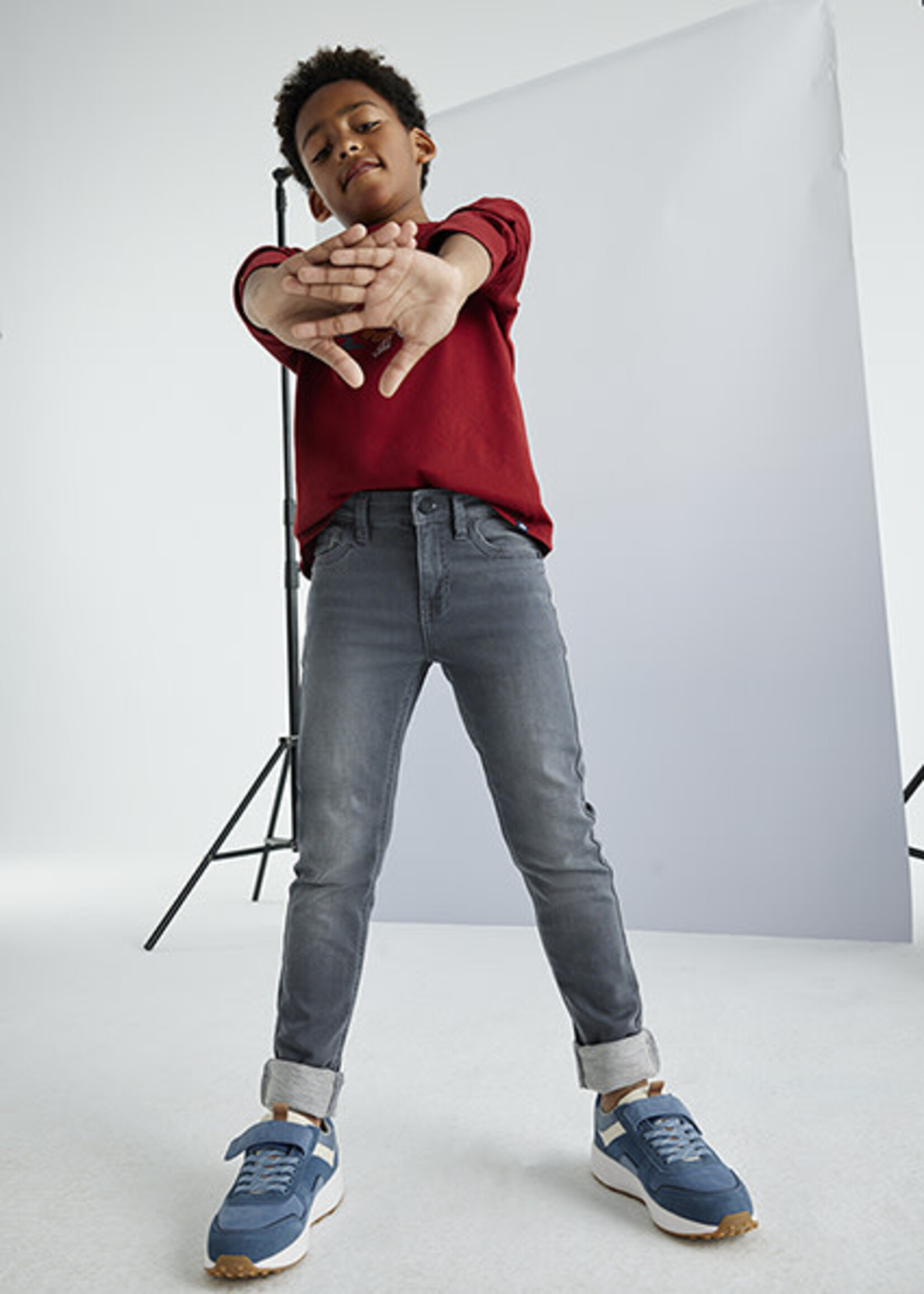 Mayoral Boys Med Grey Soft Denim Pant