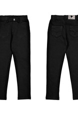 Mayoral Girls Black Fleece Basic Pants