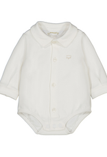 Mayoral L/S Buttondown Onesie White