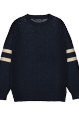 Mayoral Navy Sweater w/Tan Arm Bands
