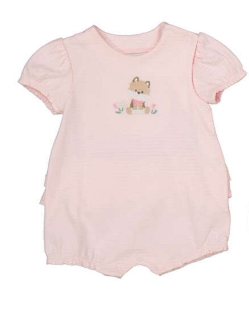 Mayoral Pink Romper w/Fox Applique