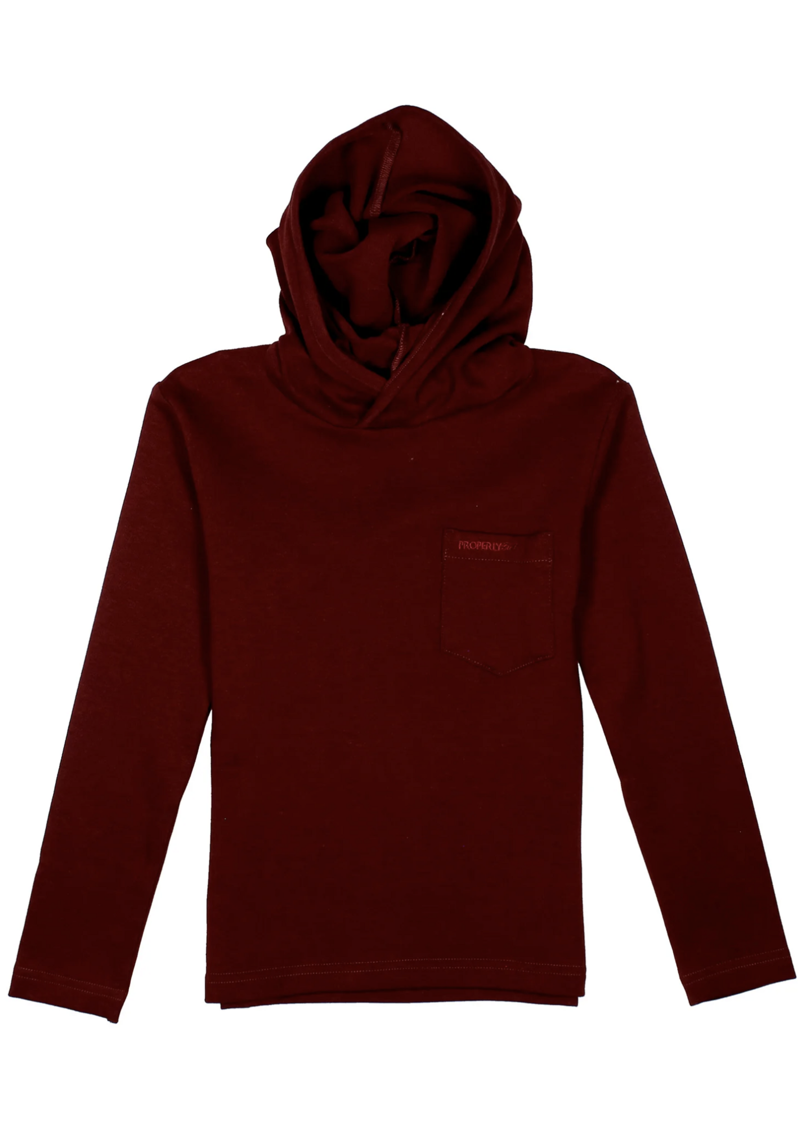 Properly Tied Shoreline Hoodie Maroon