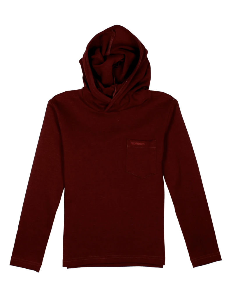 Properly Tied Shoreline Hoodie Maroon