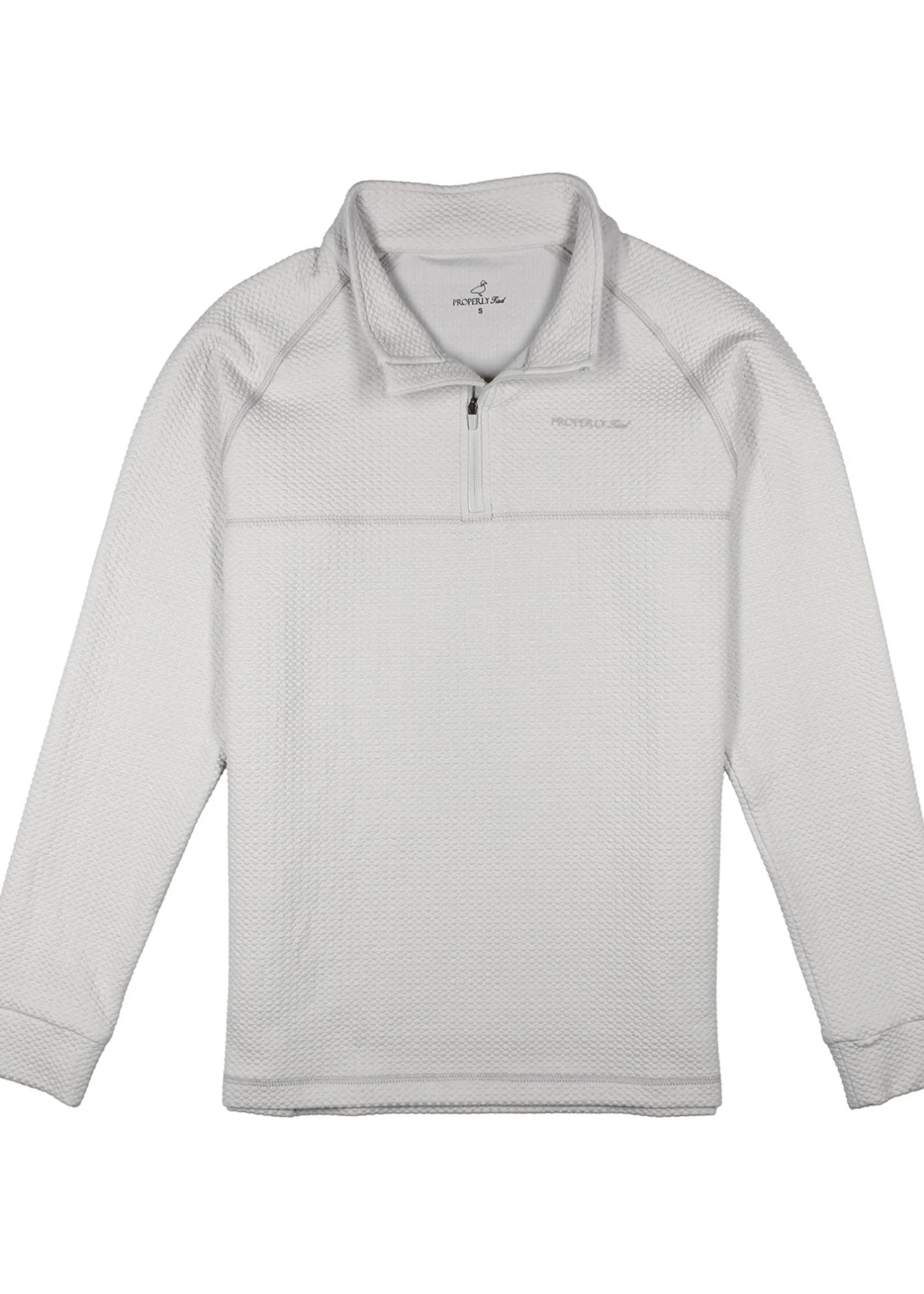 Properly Tied Palmetto Pullover Ice Grey