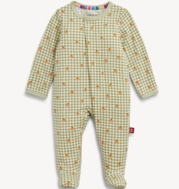 Magnetic Me PUMPKIN PLAID MODAL FOOTIE
