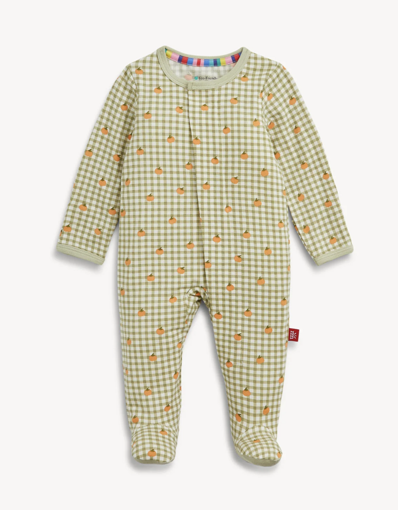 Magnetic Me PUMPKIN PLAID MODAL FOOTIE