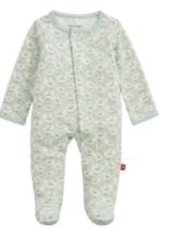 Magnetic Me ORGANIC COTTON FOOTIE GREEN CHICKEN