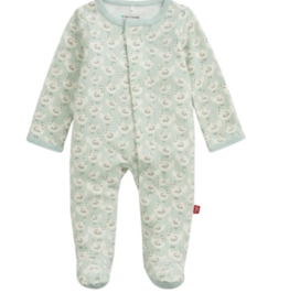 Magnetic Me ORGANIC COTTON FOOTIE GREEN CHICKEN