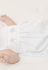 Magnolia Baby Coastal Treasures Smocked Bubble Light Blue