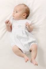 Magnolia Baby Coastal Treasures Smocked Bubble Light Blue