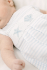 Magnolia Baby Coastal Treasures Smocked Bubble Light Blue