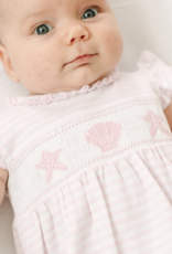 Magnolia Baby Coastal Treasures Smocked Bubble Pink