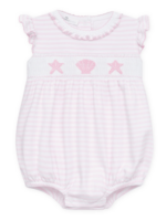 Magnolia Baby Coastal Treasures Smocked Bubble Pink