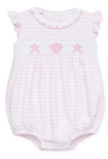 Magnolia Baby Coastal Treasures Smocked Bubble Pink