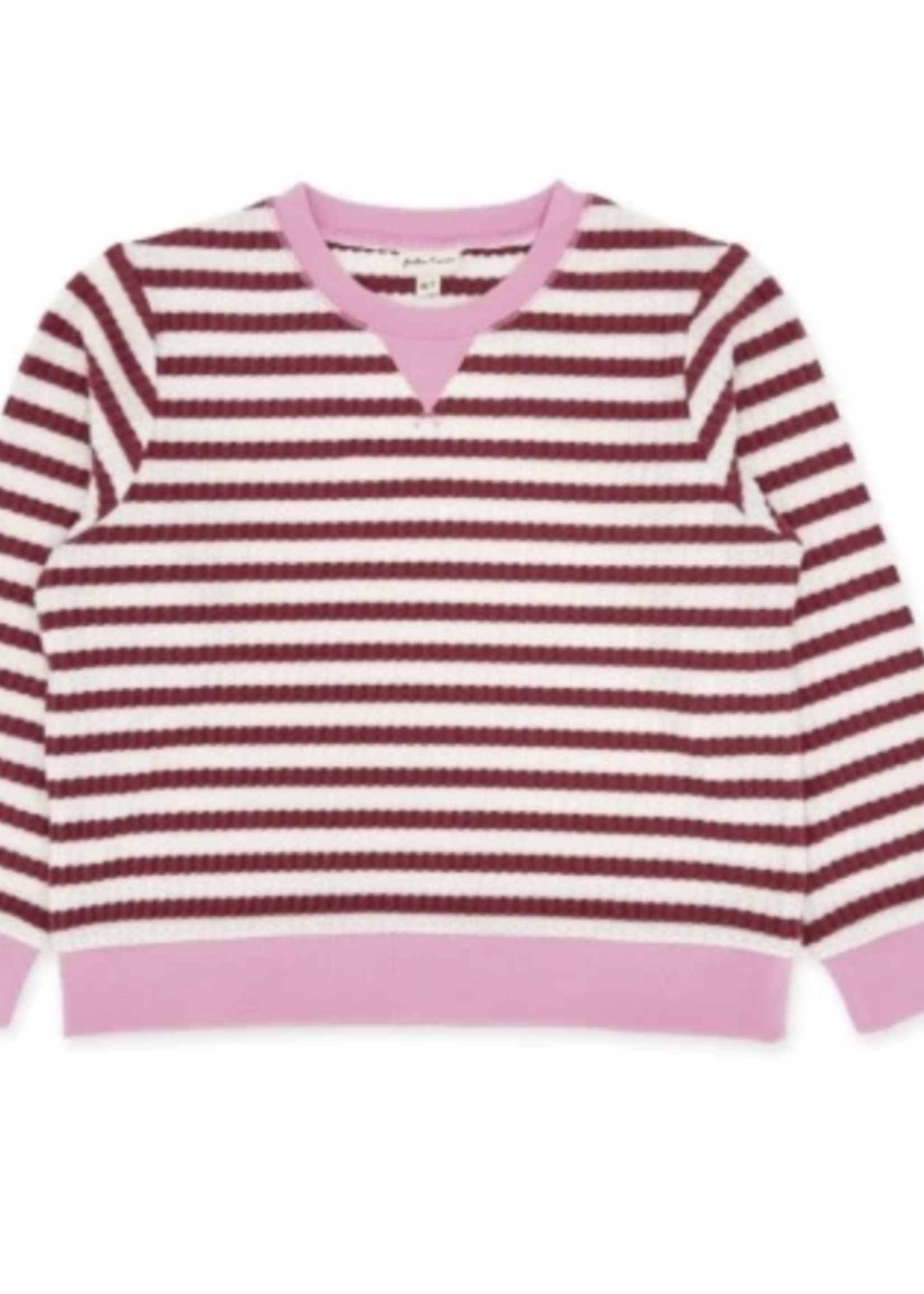 Feather 4 Arrow SCOUT STRIPE TOP MYSTIC MAROON