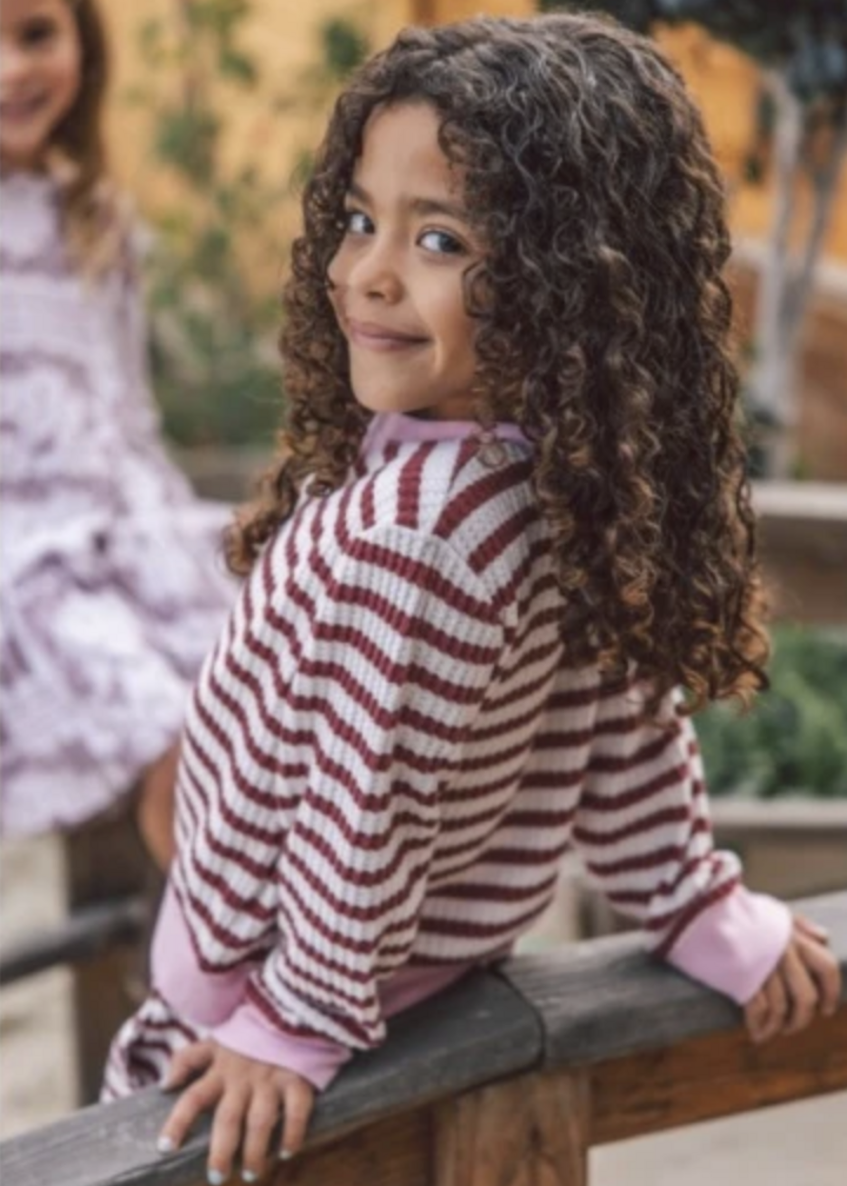 Feather 4 Arrow SCOUT STRIPE TOP MYSTIC MAROON