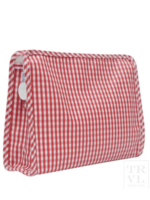 TRVL Design ROADIE LARGE Zip Pouch - GINGHAM RED