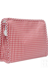 TRVL Design ROADIE LARGE Zip Pouch - GINGHAM RED