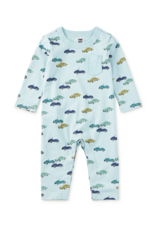 Tea Collection L/S POCKET BABY ROMPER MINI CARS