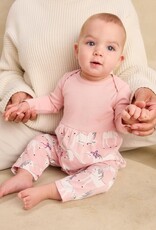 Tea Collection PRINT MIX BABY ROMPER ROYAL MEADOW UNICORNS