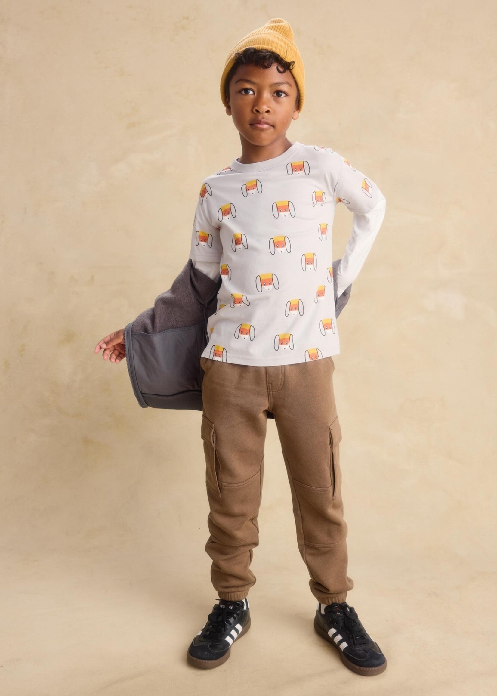 Tea Collection CARGO POCKET JOGGERS MUSHROOM