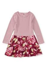 Tea Collection Tiered Skirted Twirl Dress Turkish Rose