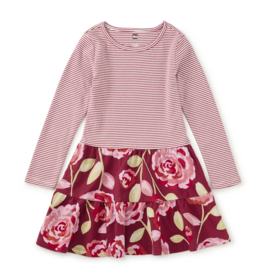 Tea Collection Tiered Skirted Twirl Dress Turkish Rose