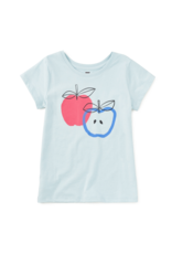Tea Collection APPLE ORCHARD GRAPHIC TEE STERLING BLUE