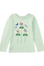 Tea Collection ENGLISH GARDEN GRAPHIC TEE. MINT CREAM