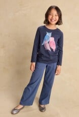 Tea Collection WOODLAND OWLS GRAPHIC TEE INDIGO