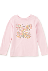 Tea Collection TEA ROSE BUTTERFLY GRAPHIC TEE PINK LADY