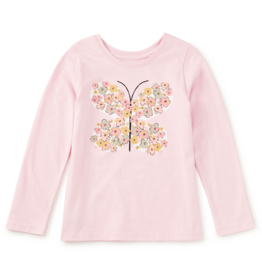 Tea Collection TEA ROSE BUTTERFLY GRAPHIC TEE PINK LADY
