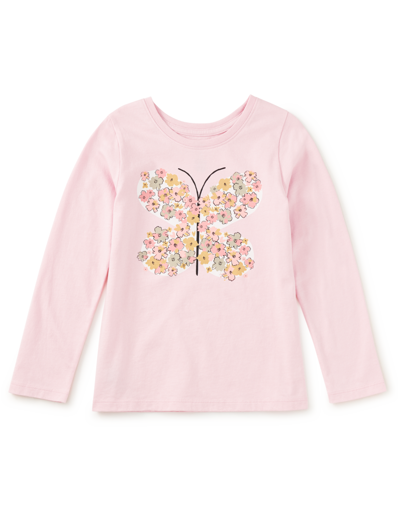Tea Collection TEA ROSE BUTTERFLY GRAPHIC TEE PINK LADY