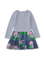 Tea Collection Tiered Skirted Twirl Dress Cornwall Hydrangeas