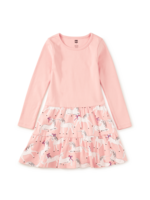 Tea Collection Tiered Skirted Twirl Dress Royal Meadow Unicorns