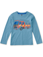 Tea Collection FIRE BRIGADE GRAPHIC TEE BLUE TIDE