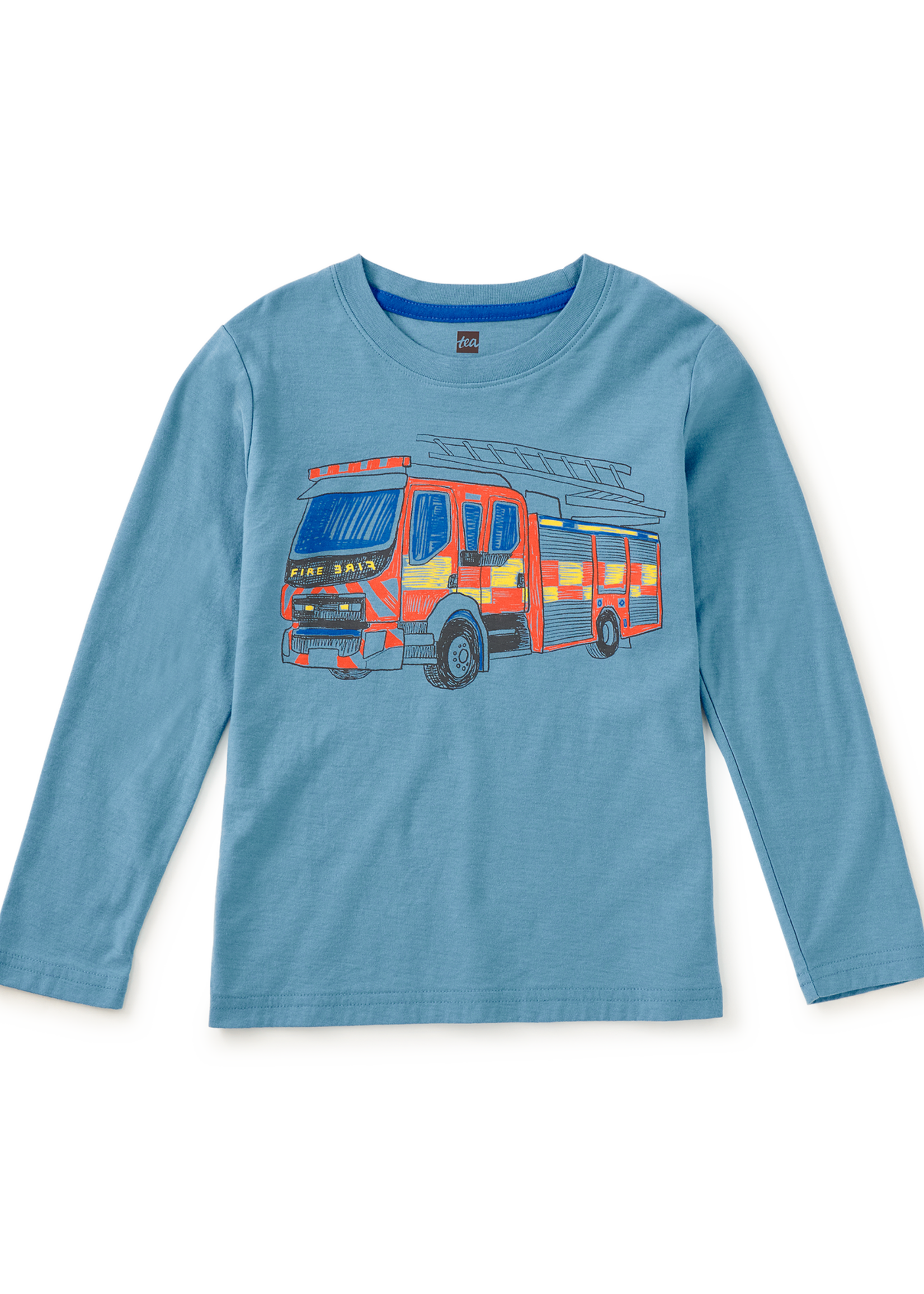 Tea Collection FIRE BRIGADE GRAPHIC TEE BLUE TIDE