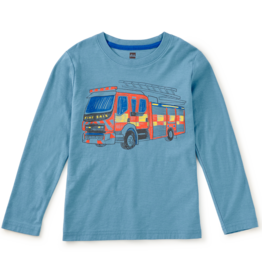 Tea Collection FIRE BRIGADE GRAPHIC TEE BLUE TIDE