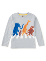 Tea Collection ABBEY ROAD ANIMALS GRAPHIC TEE CEMENT