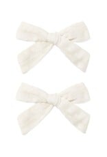 Rylee + Cru LLC BOWS, SET OF 2 IVORY