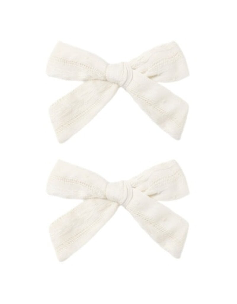 Rylee + Cru LLC BOWS, SET OF 2 IVORY