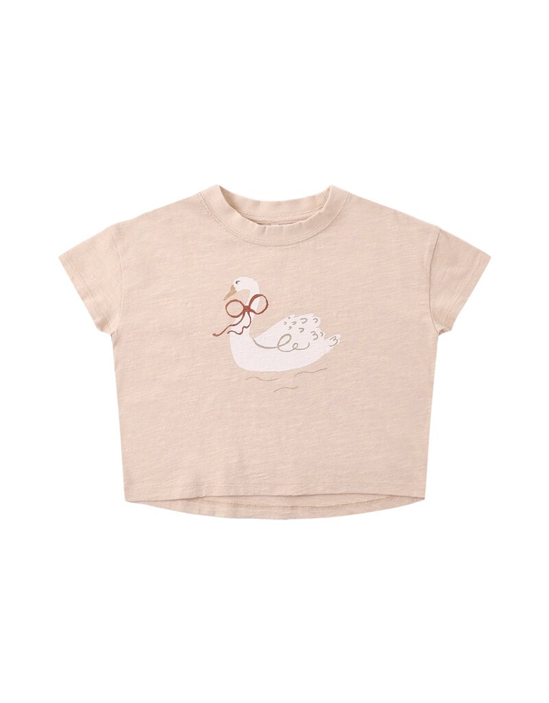Rylee + Cru LLC BOXY TEE SWAN BLUSH