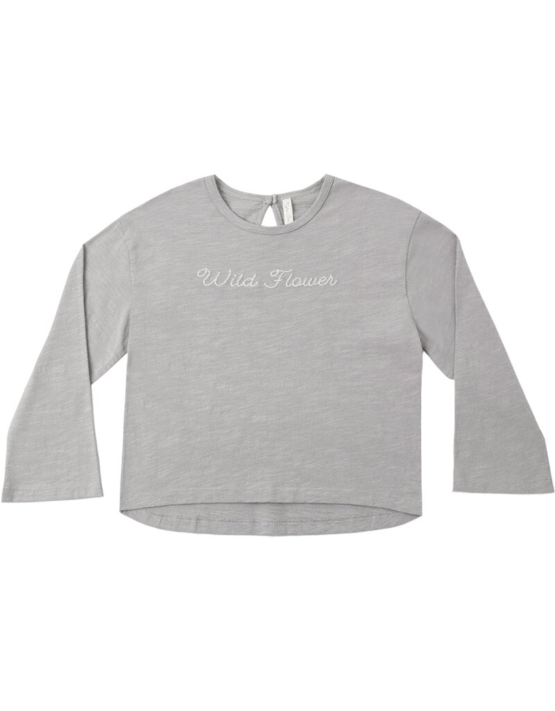 Rylee + Cru LLC LUNA LONG SLEEVE WILD FLOWER DUSTY-BLUE
