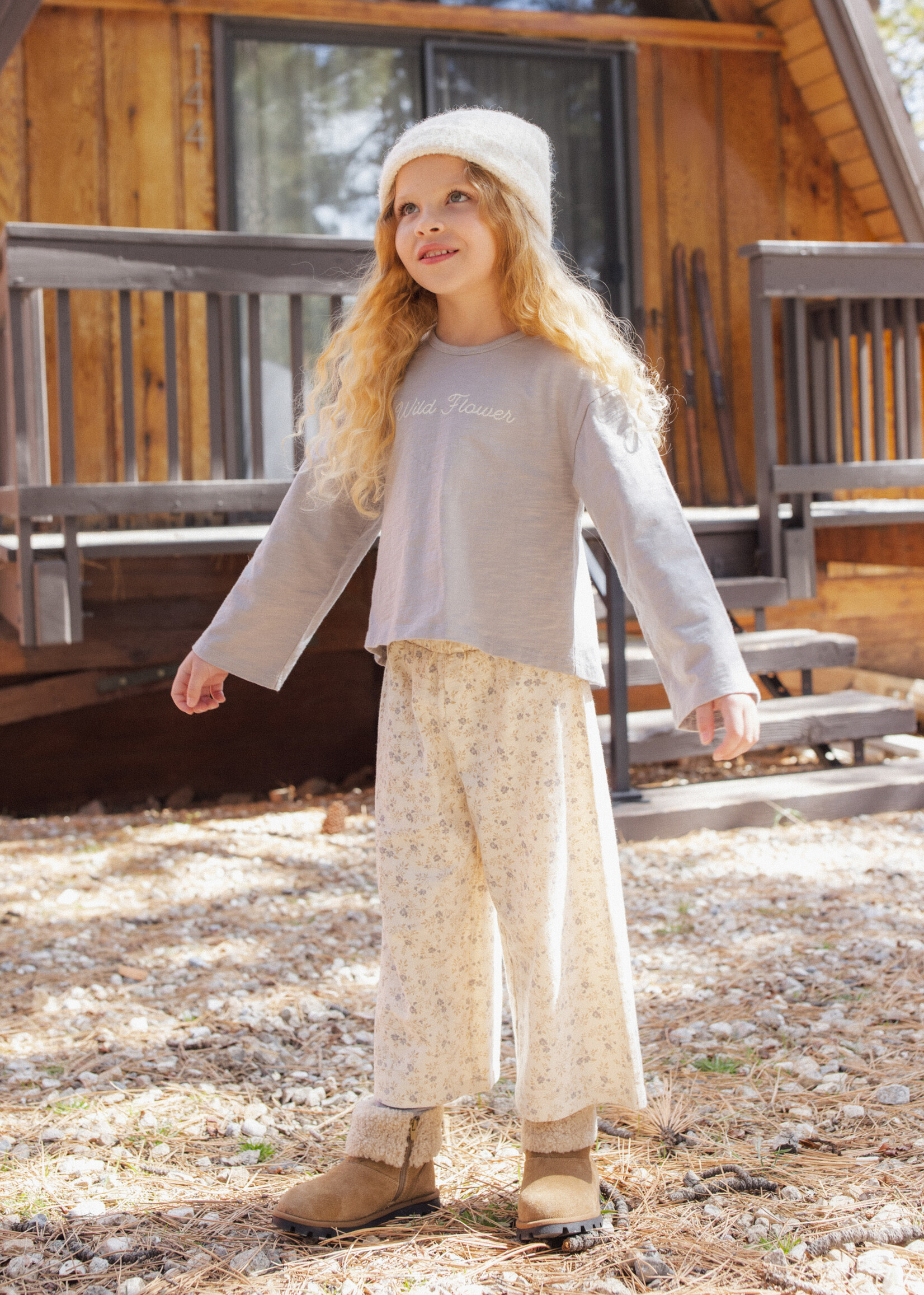 Rylee + Cru LLC WIDE LEG PANT MEADOW NATURAL