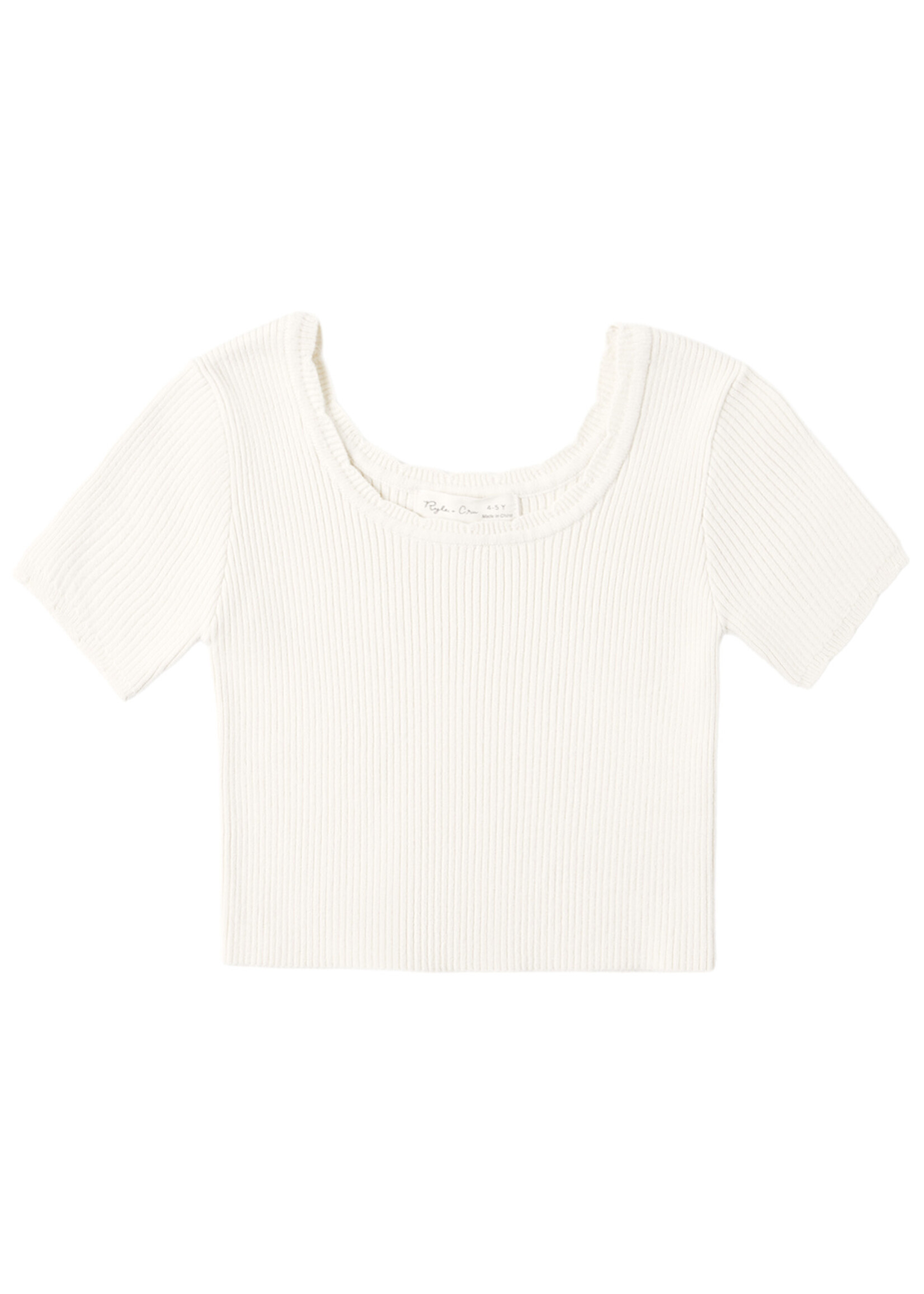 Rylee + Cru LLC SCALLOP TEE NATURAL