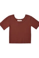Rylee + Cru LLC SCALLOP TEE BRICK