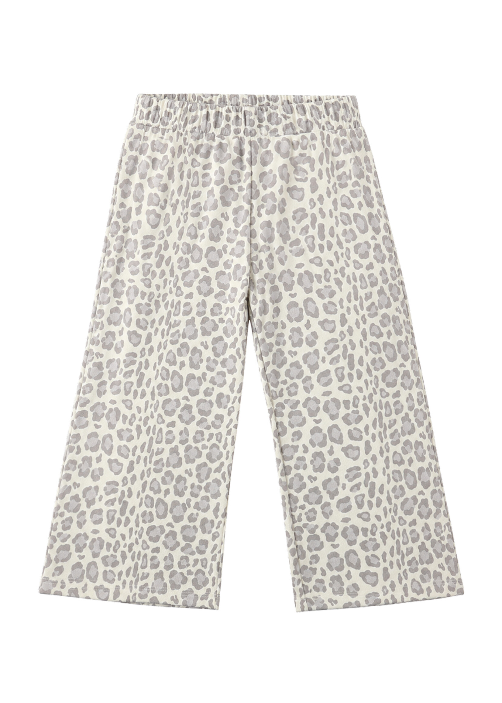 Rylee + Cru LLC WIDE LEG SWEATPANT BLUE LEOPARD NATURAL