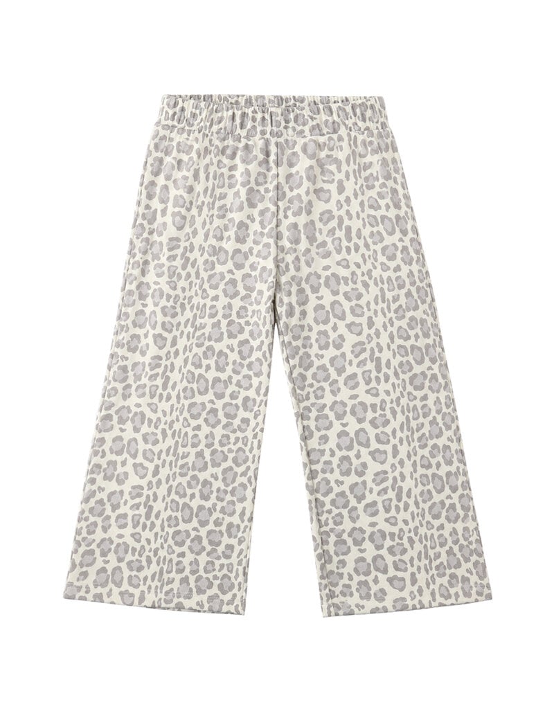 Rylee + Cru LLC WIDE LEG SWEATPANT BLUE LEOPARD NATURAL